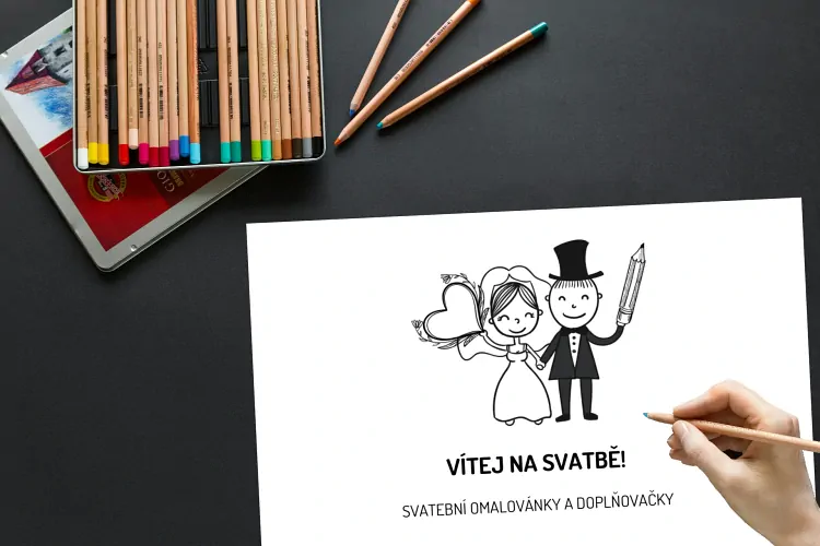 Svatební omalovánky